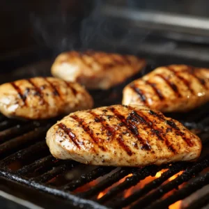 Grilled chicken breasts for the Natural Mounjaro Recipe.