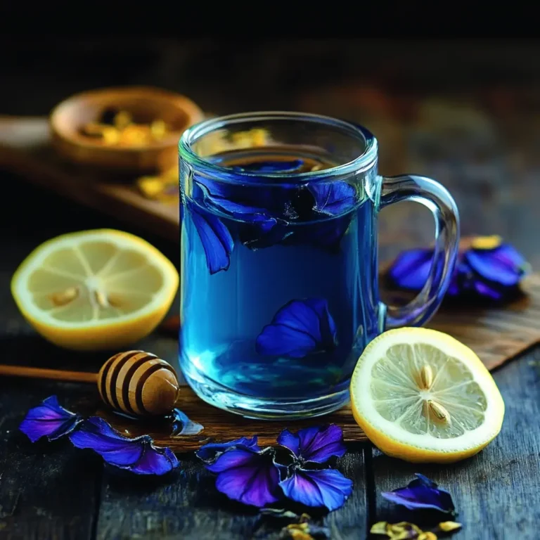 Recipe Card for Butterfly Pea Flower Tea