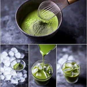 Step-by-Step Process of Making Iced Matcha Latte