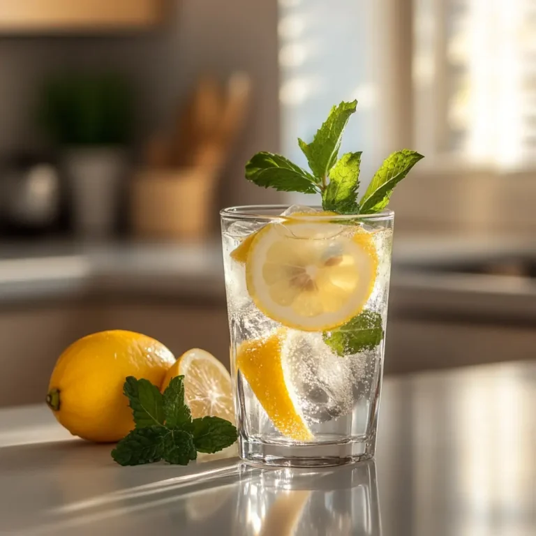 Serving ice water for daily detox and weight loss