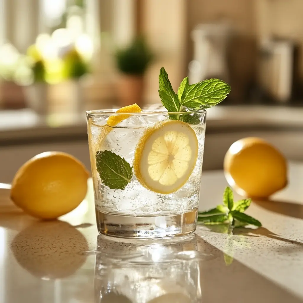 Serving ice water for daily detox and weight loss