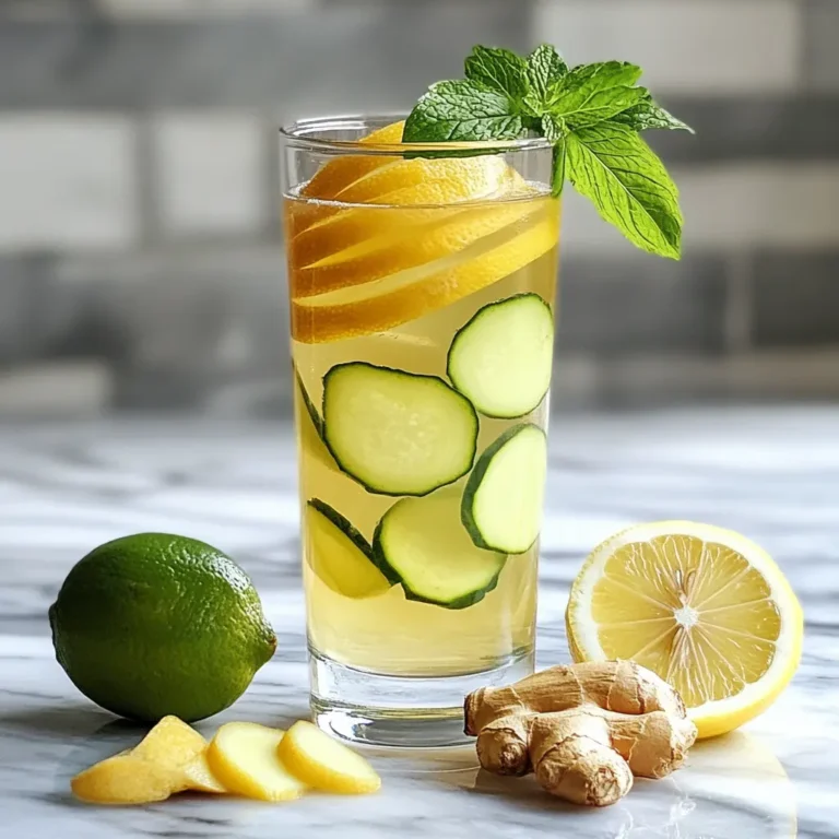 Final Serving of Japanese Mounjaro Detox Drink with Citrus and Ginger