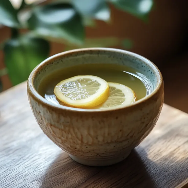 Serving Japanese Detox Beverage for Cleansing