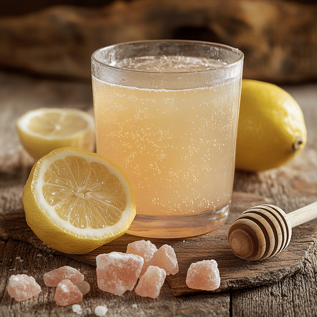 Pink Salt Diet Trick for Weight Loss - Pink Himalayan salt, lemon juice, and honey drink.